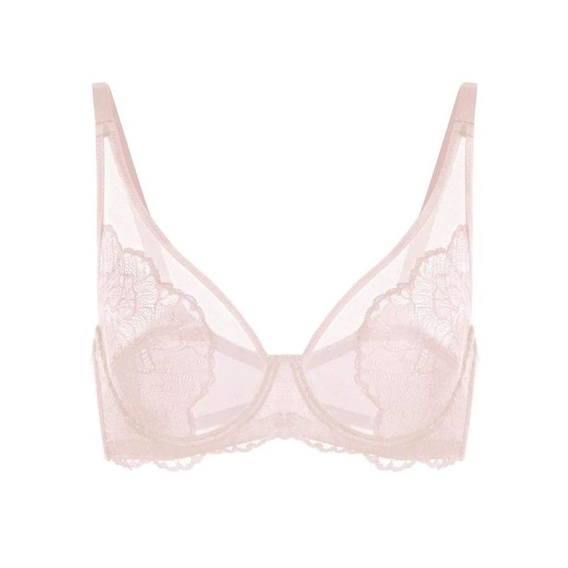 HSIA Blossom Unlined Floral Soft Lace Full Light Mesh Coverage Non-padded Underwire Bra  Womenswear Underwear