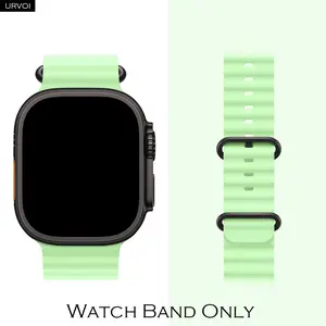 URVOI Sporty Ocean Band for Apple Watch Ultra 3 2 1 Series 11 10 9 8 7 6 SE, Soft Silicone Comfortable adjustable loop Wristband, Smartwatch Strap, Smart Watch Straps, Durable & Stylish Design, Smart Watch Accessories