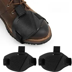 4pcs / 2pcs Motorcycle Gear Shift Pads, Anti-Slip Rubber Protective Covers for Motorcycle Boots, Adjustable Motorcycle Shoe Protectors