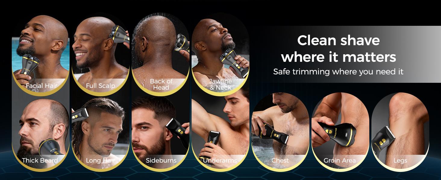 Akunbem 6D Dual Head Electric Bald Head Shaver, IPX7 Waterproof, Faster Shaving Without Irritating the Scalp, 360° Close Shave, Designed for Bald Heads,2026 Gift Pick Akunbem 6D Dual Head Electric Bald Head Shaver, IPX7 Waterproof, Faster Shaving Without Irritating the Scalp, 360° Close Shave, Designed for Bald Heads,2026 Gift Pick