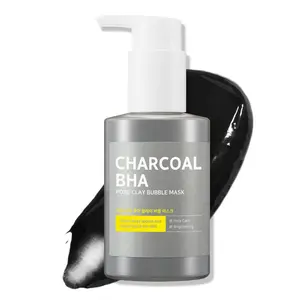 SOME BY MI Charcoal BHA Pore Clay Bubble Mask – 4.23oz, 120g – Korean Exfoliating Face Wash & Bubble Face Mask – Salicylic Acid Cleanser for Sebum and Pore Care with Natural BHA – Korean Skin Care