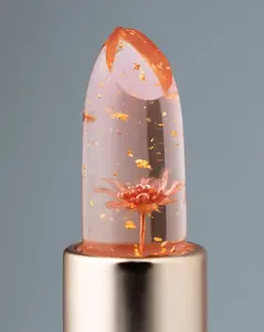 Allergen-Free Color-Changing Lip Gloss | Flower-Infused Vegan Lip Butter | Squalane | Gluten-Free Hypoallergenic | Long-Lasting