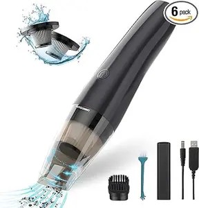UTOOMMO 5000PA Cordless Handheld Vacuum Cleaner, 70W Portable Mini Vacuum with 2x2000mAh Rechargeable Batteries for Car & Home Interior Cleaning [Upgrade]