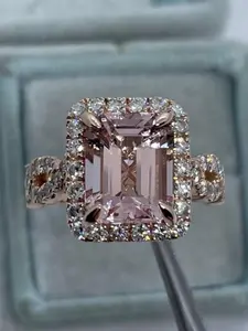 Fashion Elegant Zircon Decorated Ring, Fashion Jewelry for Party, Everyday Accessory, Trendy All-match & Exquisite Jewelry for Birthday Gift, Solitaire Engagement Ring, Elegant Glittering Ring