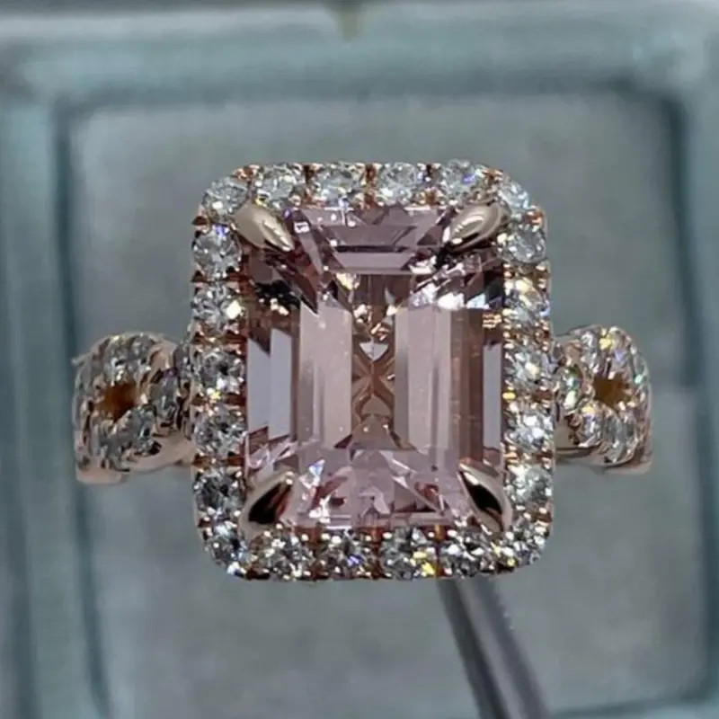 Fashion Elegant Zircon Decorated Ring, Fashion Jewelry for Party, Everyday Accessory, Trendy All-match & Exquisite Jewelry for Birthday Gift, Solitaire Engagement Ring, Elegant Glittering Ring, Elegant Fashion Rings, Sparkling Rings, Beautiful Rings