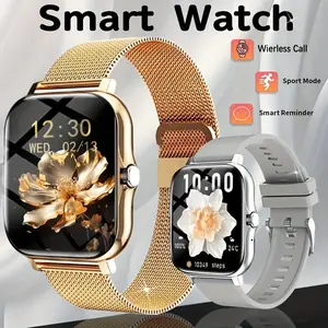 FullTouchScreen1.83-inchSmartWatchforMenandWomenwithWirelessCalls,MessageReminders,SportsTracker,RemoteCamera,WeatherNotification-USBRechargeable,MultipleSportsModes,240PResolution,PositioningNavigation,Compat