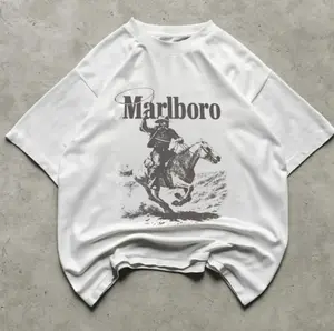 Vintage Marlboroo Cowboy T-Shirt, Gifts Shirt, Unisex Vintage Graphic Tees Gothic Grunge Y2k Emo Scene Amity Affliction Style Clothes Men Women Streetwear