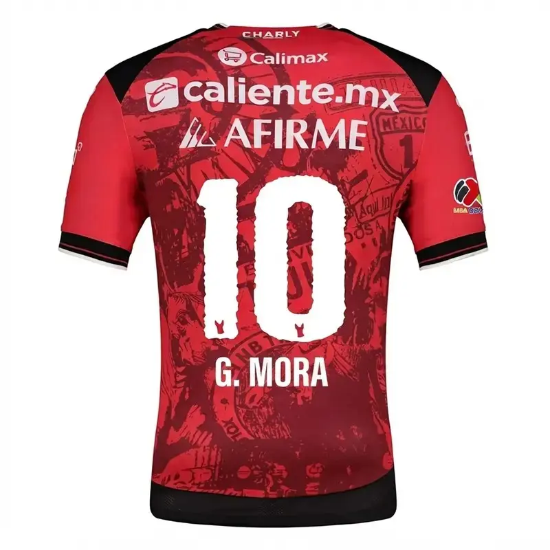 No.10 Red Black Home Jersey 25/26, Mexico Inspired Football Fan Shirt, Unisex Match Day Sports Top, Blokecore Streetwear