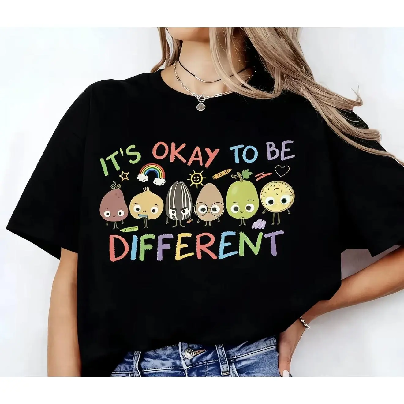 It's Okay To Be Different Shirt, Sped Tee, Neurodiversity Gift, Special Education Shirt, mother's day gift, RBT Shirt, School Counselor, Back to school 2026 Shirt,july 4th, independent day, 250 anniversary, mother's day, teacher appreciation week,TAW