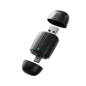 2-in-1 Wireless CarPlay & Android Auto Adapter with USB+Type-C Dual Port