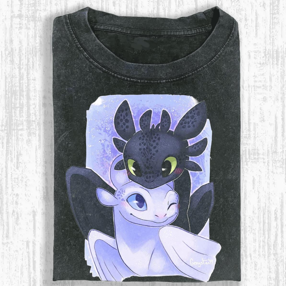 How To Train Your Dragon Graphic Tee Toothless And Light Fury Love Couple Tee Valentine Tshirt Animated Couple Shirt Breathable Cotton How To Train Your Dragon Graphic Tee Toothless And Light Fury Love Couple Tee Valentine Tshirt Animated Couple Shirt Breathable Cotton