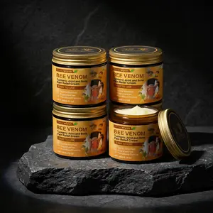 Bee Venom & Turmeric Joint Relief Cream - Advanced Bone Therapy for Back, Neck, Hands, & Knee Pain - Fast Acting, Deep Penetrating Muscle Balm - Natural & Fragrance-Free, 60g