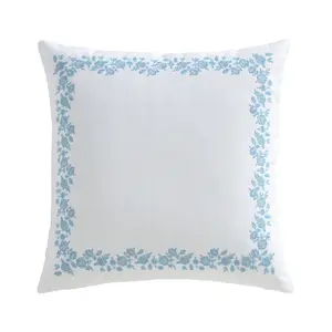Boracay Stripe Floral Embroidered Pillow