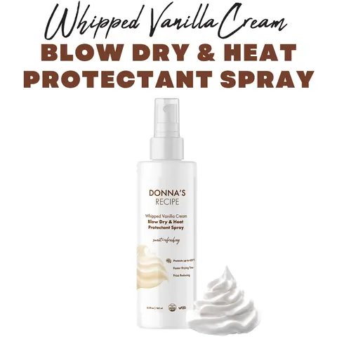 Blow Dry & Heat Protectant Spray - Whipped Vanilla Cream