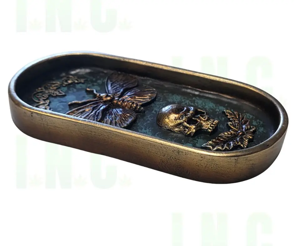 Gothic Butterfly Skull Incense Stick Burner
