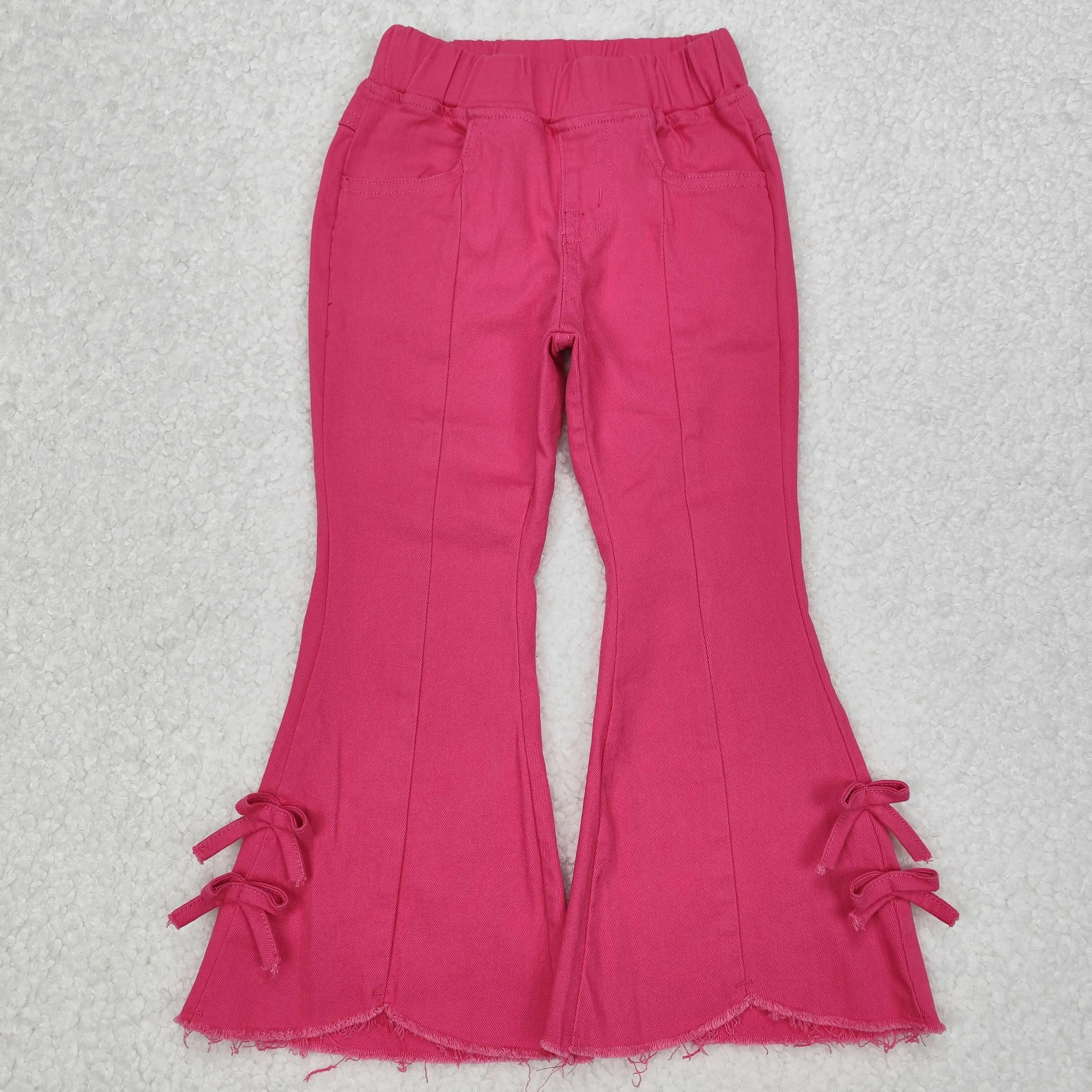 Girl Bell Bottom Jeans Toddler Bell Bottoms Kids Pant Valentines Day Clothing