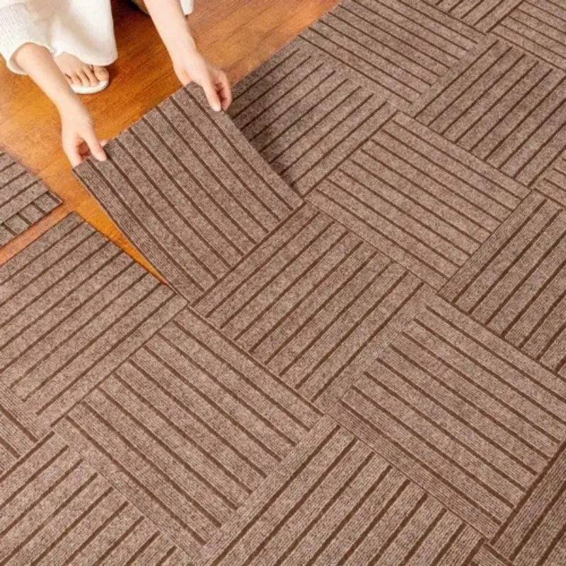 Anti-slip sound insulation carpet tiles | Self-adhesive floor mats that are easy to install - Sound absorbing self-adhesive floor, easy to, suitable for home office, cat scratching post
