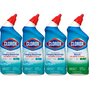 Clorox Toilet Bowl Cleaner with Bleach Variety Pack - 24 Ounces - Pack of 4 (Package May Vary)