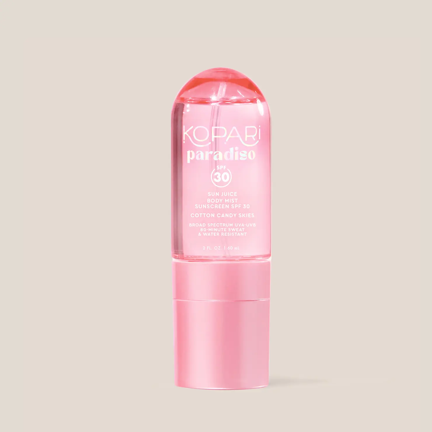 Kopari Sun Juice Body Mist SPF 30 – Scented On-The-Go Fine Body Mist Sunscreen