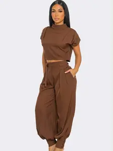 Lupita Ponte Front Tie Paperboy Waist PANTS