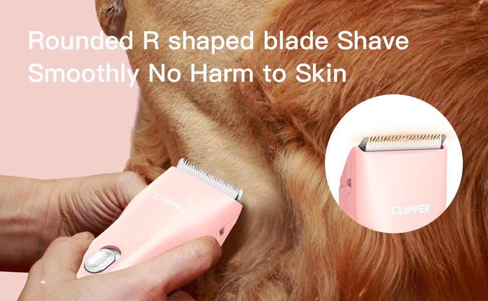 Pet Clippers, Dog Hair Grooming Low Noise, Rechargeable Cordless Cat Shaver with Ceramic Blade,Portable Pet Hair Trimmer for Matted & Long Hair