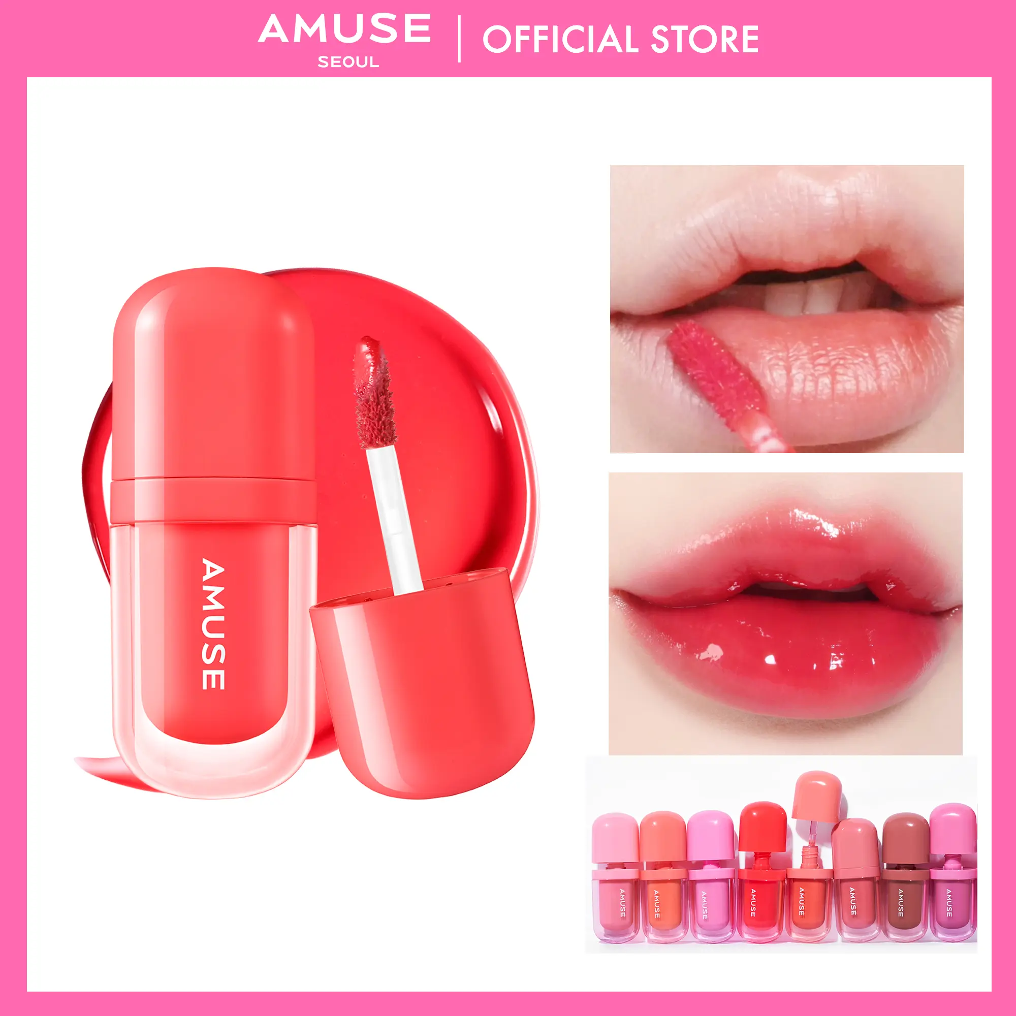 [AMUSE Seoul Official] BEBE TINT | 8 Shades | Lip Tint, Plumping, Lip Oil, Gloss, Makeup