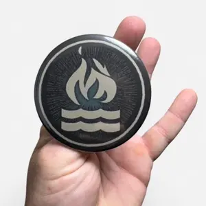 Hot Water Music Pin Punk Button Large 3 Inch Round Badge for Fans