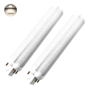 GX24Q 4 Pin LED Bulb 12W  4000K Daylight Eye Protection  360° Beam  26W CFL Replacement  No UV  Need Remove/Bypass Ballast   2 Pack