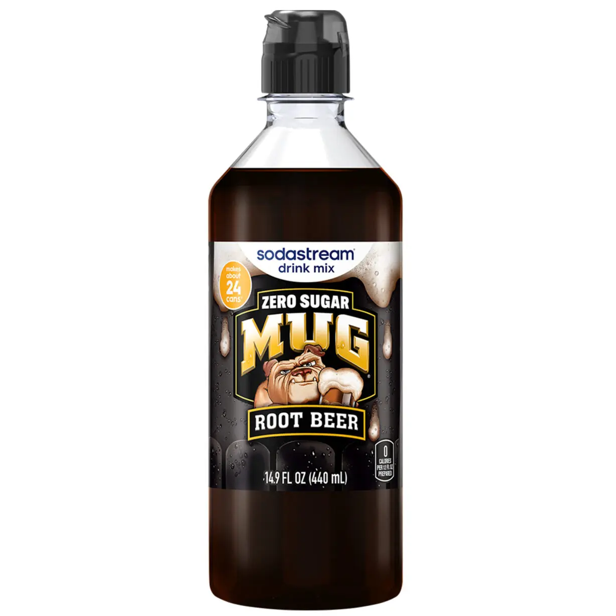 MUG ROOT BEER ZERO SUGAR FLAVOR ST 440ML SYRUP USA