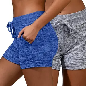 Women's Comfortable Sports Shorts Solid Colour Fitness Shorts Low Waisted Quick Dry Pants