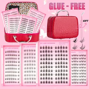 Glue-Free DIY Lash Kit Glue-Free Pre-Cut DIY Lashes Mini Portable Pack Instant On-the-Go Travel Touch-Ups Fits in  Purse Compact for Busy Days & Weekend Getaways