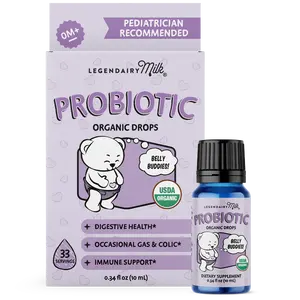 Organic Probiotic Drops - Baby and Toddler - Legendairy Milk - Digestive Health - Colic and Gas Drops -Immune Support - 33 Servings Organic Probiotic Drops - Baby and Toddler - Legendairy Milk - Digestive Health - Colic and Gas Drops -Immune Support - 33 Servings