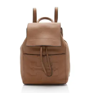 Pre-owned Tory Burch Leather Backpacks Bombe T Flap Backpack