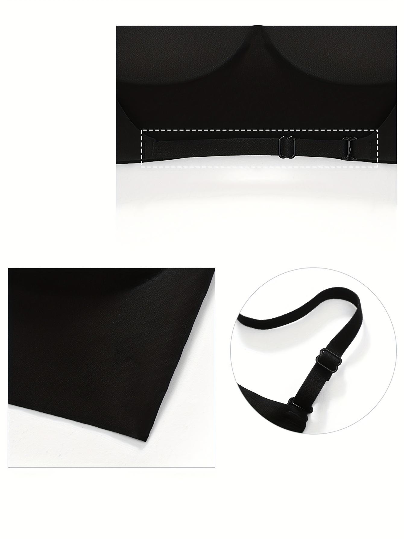 1-Pack Multi-Style Backless Bra for Women with Small Chests, Push-Up U-Shaped and X-Shaped Backless Design, Detachable Straps, Seamless