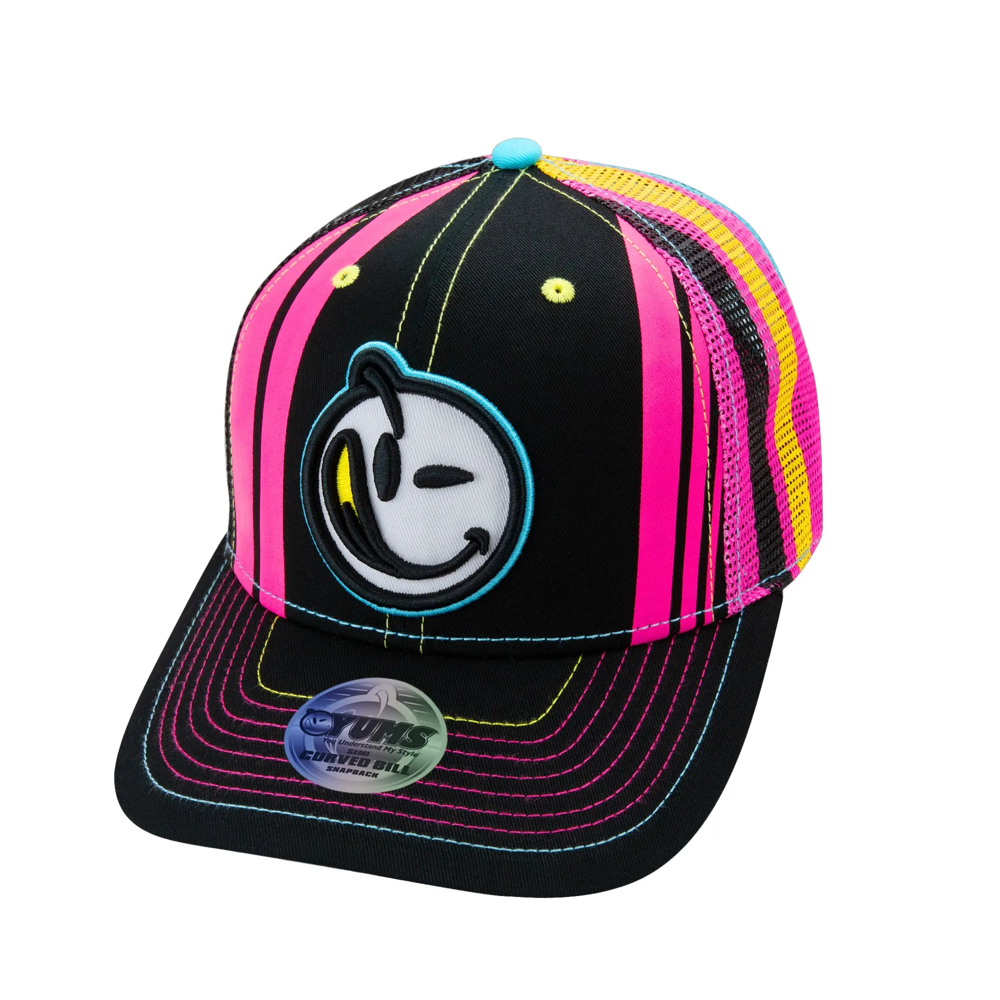 Optix Snapback Studded Trucker Hat Trucker Style