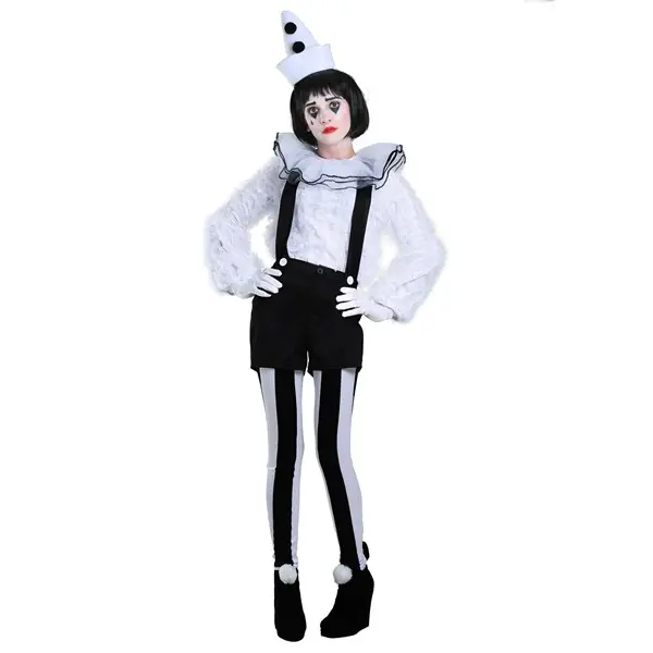 Vintage Pierrot Clown Women's Costume