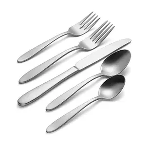 Oneida Mooncrest Satin 20-Piece Flatware Set – Sleek Simplicity for Everyday Dining
