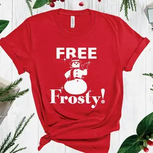 Free Frosty T-Shirt, Christmas With The Kranks Inspired Shirt, Frosty Snowman Shirt, Funny Christmas Shirt, Christmas Party, Holiday Gift TCK