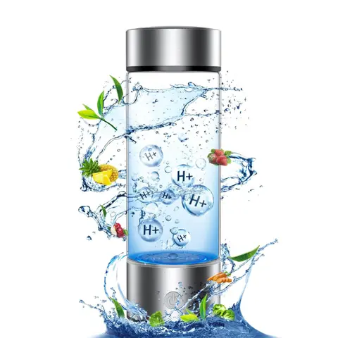 Hydrogen Water Bottle Generator - BPA-Free Reusable Portable Water Ionizer for Sustainable Hydration, 3Min Quick Electrolysis, Suitable for Home & Office Kitchen Drinkware