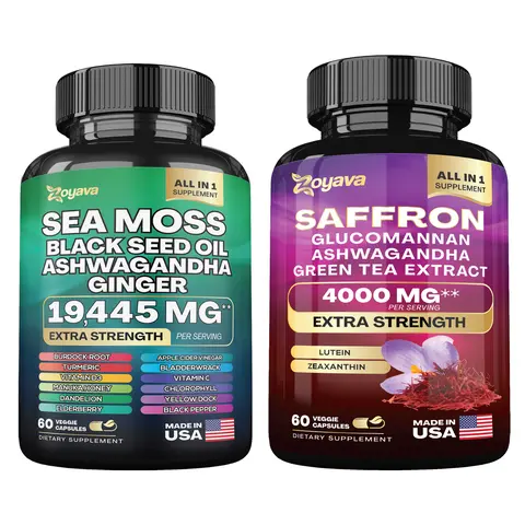 Zoyava Combo Bundle - #1 Sea Moss + Saffron Combo - Made in USA