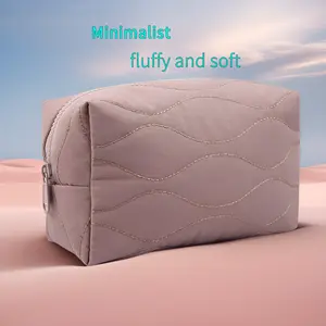 Portable makeup bag for women, toiletry bag, storage bag, delicate embroidered stitching, soft and comfortable, non-irritating and odorless; can also be used as a mom’s bag for storage and organization.