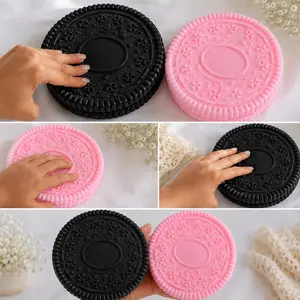 Squishy Jumbo Antiestrés Suave Rosa y Negro