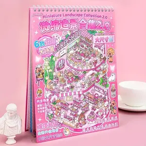 Creative Scene Sticker Book Set with 30 Pieces, 3D Decorative Stickers for DIY Crafts, Perfect for Water Bottles, Laptops, Phone Cases
