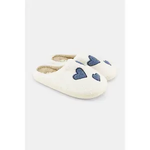 Hearts Fuzzy Slippers