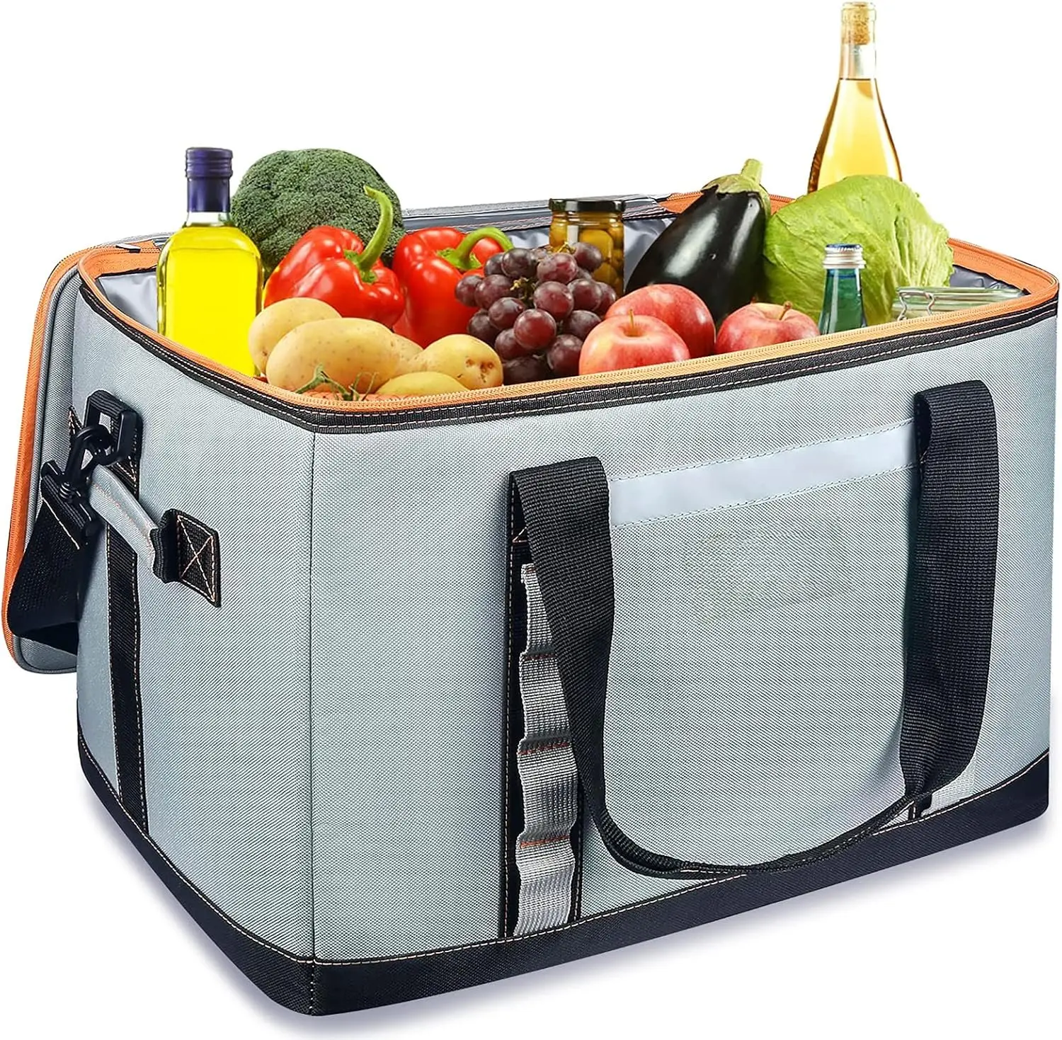 Insulated Cooler Bag 65Cans/32 Cans Large Cooler Bag Soft Sided Cooler with  Strap, Collapsible Leakproof Portable Coolers for Camping/Beach/ Delivery/Shopping/Outdoor/Picnic