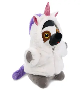 DOLLIBU SNUG-MOOSHIES Standing Sloth Stuffed Toy - Unicorn Dress-Up, Cute-Shaped, Fluffy, Toddler-Safe Unicorn Stuffed Toy for Kids, Cute-Shaped Stuffed Toys, Fluffy Stuffed Toys