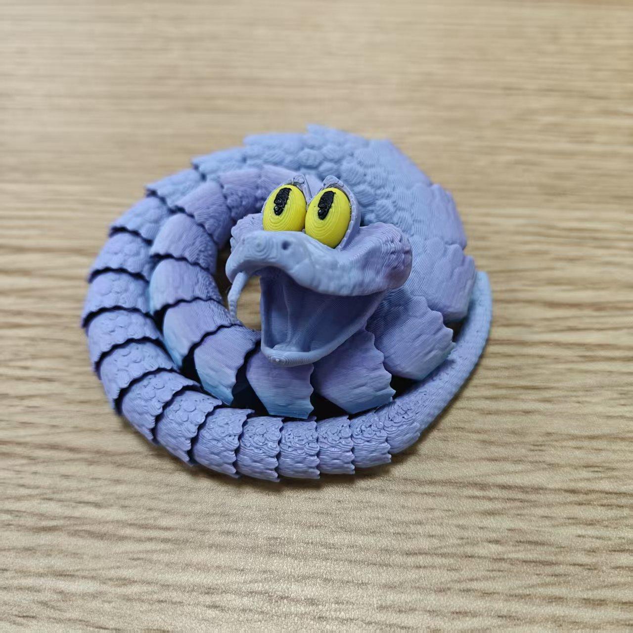 3D Printed "Zootopia 2" Cartoon GARY Snake Fully Articulated Movable Realistic Animal Model Gift Toy