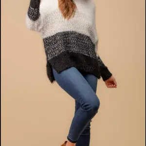 Funnel Knit Sweater - Multi-Colored Design, Long Sleeves, Casual Style, Ideal for Men & Kids - Knitwear, Menswear