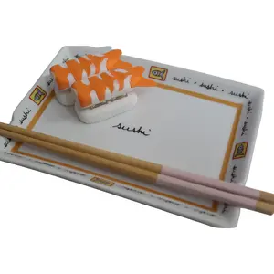 Ebi Nigiri Fidget Clicker - Compact Double-Button Fidget Toy for Anxiety & Stress Relief - Fun Sushi Design - Chopsticks Not Included - America