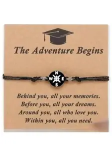 Graduation gifts for her/him, Personalized jewelry gift, kindergarten graduates of 2026, high school/college graduation gifts, 5th/8th grade boys' and girls' bracelets, women's jewelry cards, adjustable cuffs for middle school and senior students
